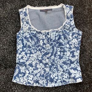 Vintage denim corset crop size 0